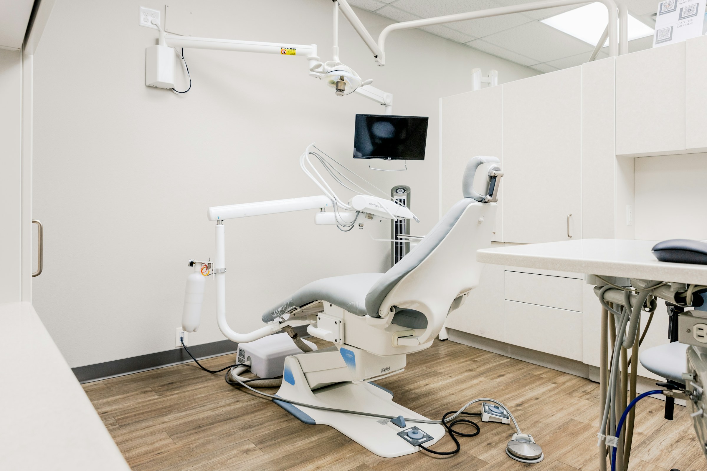 Empty modern dental operatory after hours